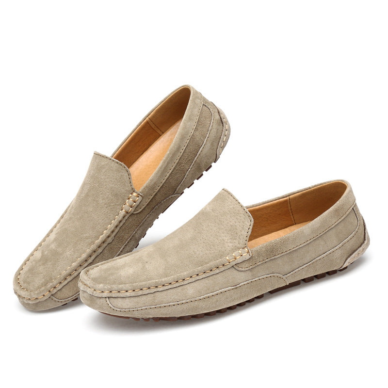 Men's Handmade Genuine Beanie British Breathable Loafers