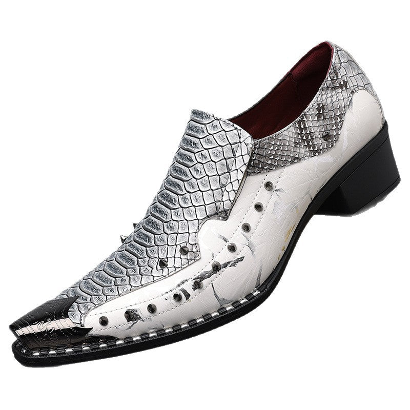 Men's Formal Handmade Genuine Hairdressers British Style Men's Business Leather Shoes