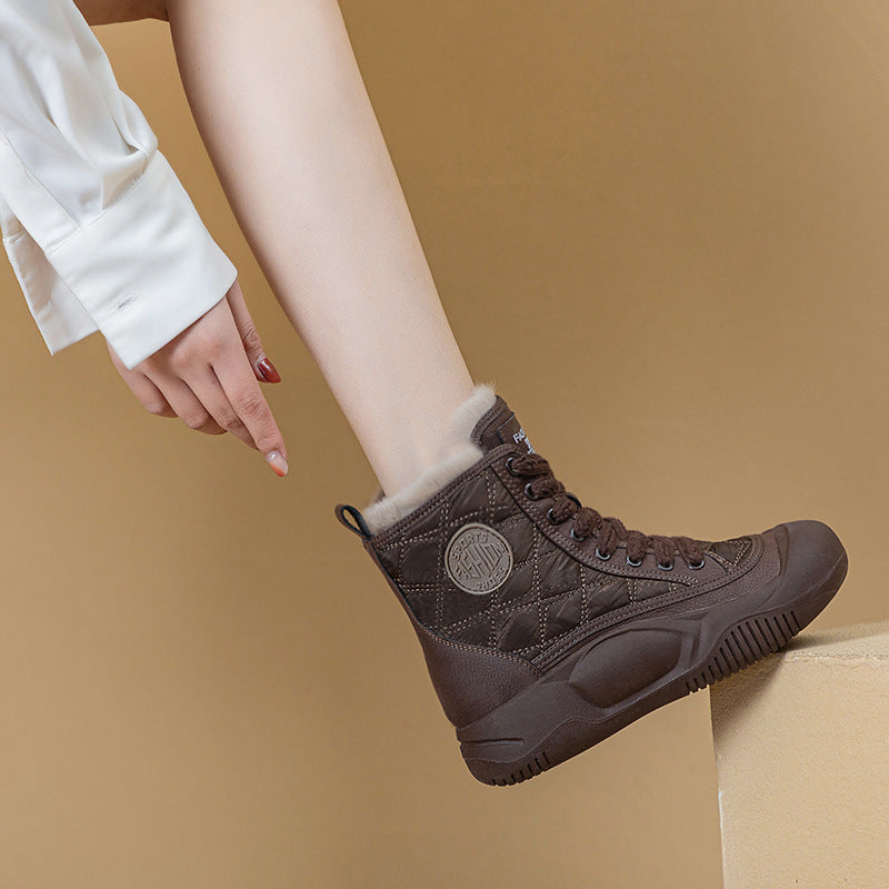 Women's Bottom Waterproof For Winter Cotton Plus Veet Women's Casual Shoes