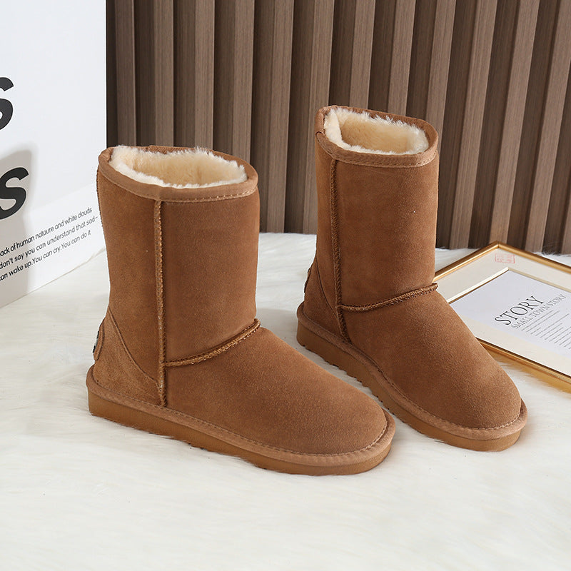 Women's Wedding Winter Thickened Fleece-lined Life Insulated Snow Boots