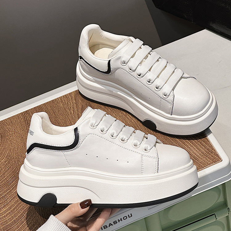 Women's Spring Love Height Increasing Function Lightweight Sneakers