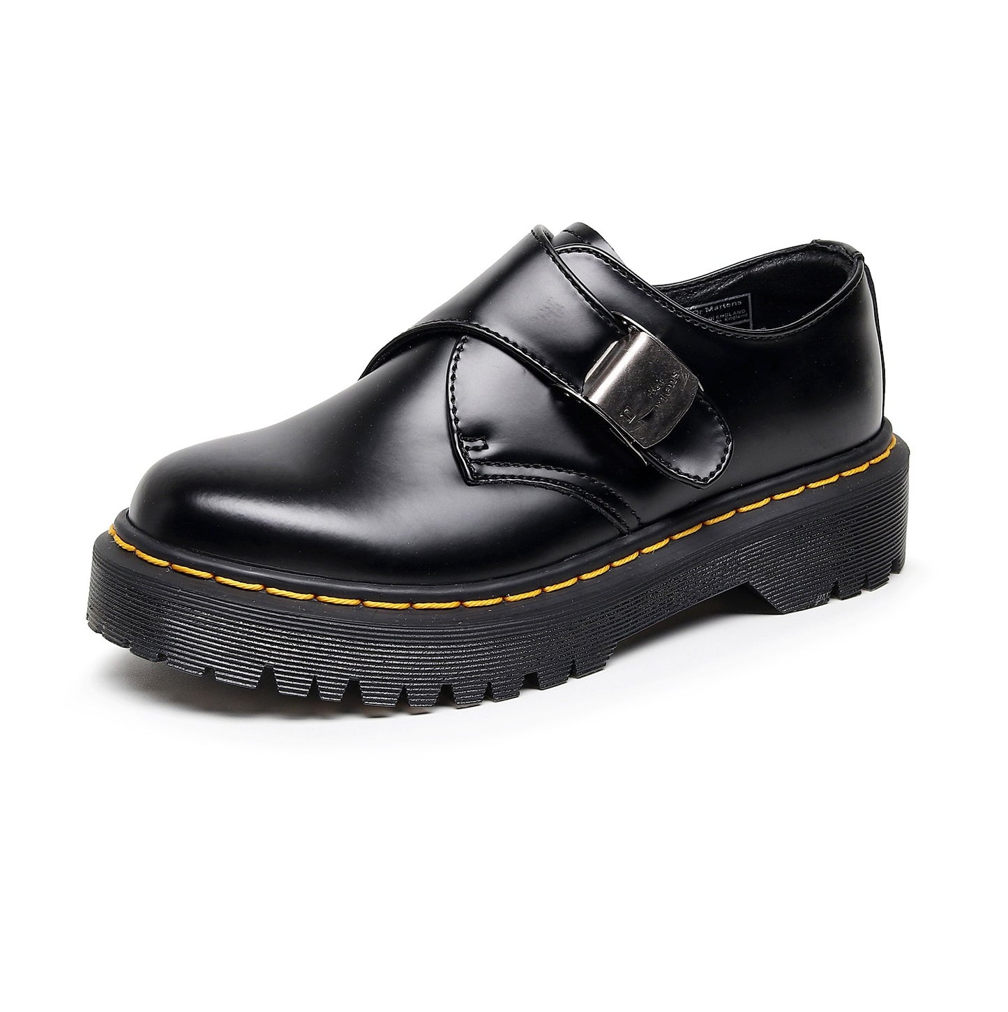Women's Platform Martin Buckle Cowhide British Style Women's Shoes