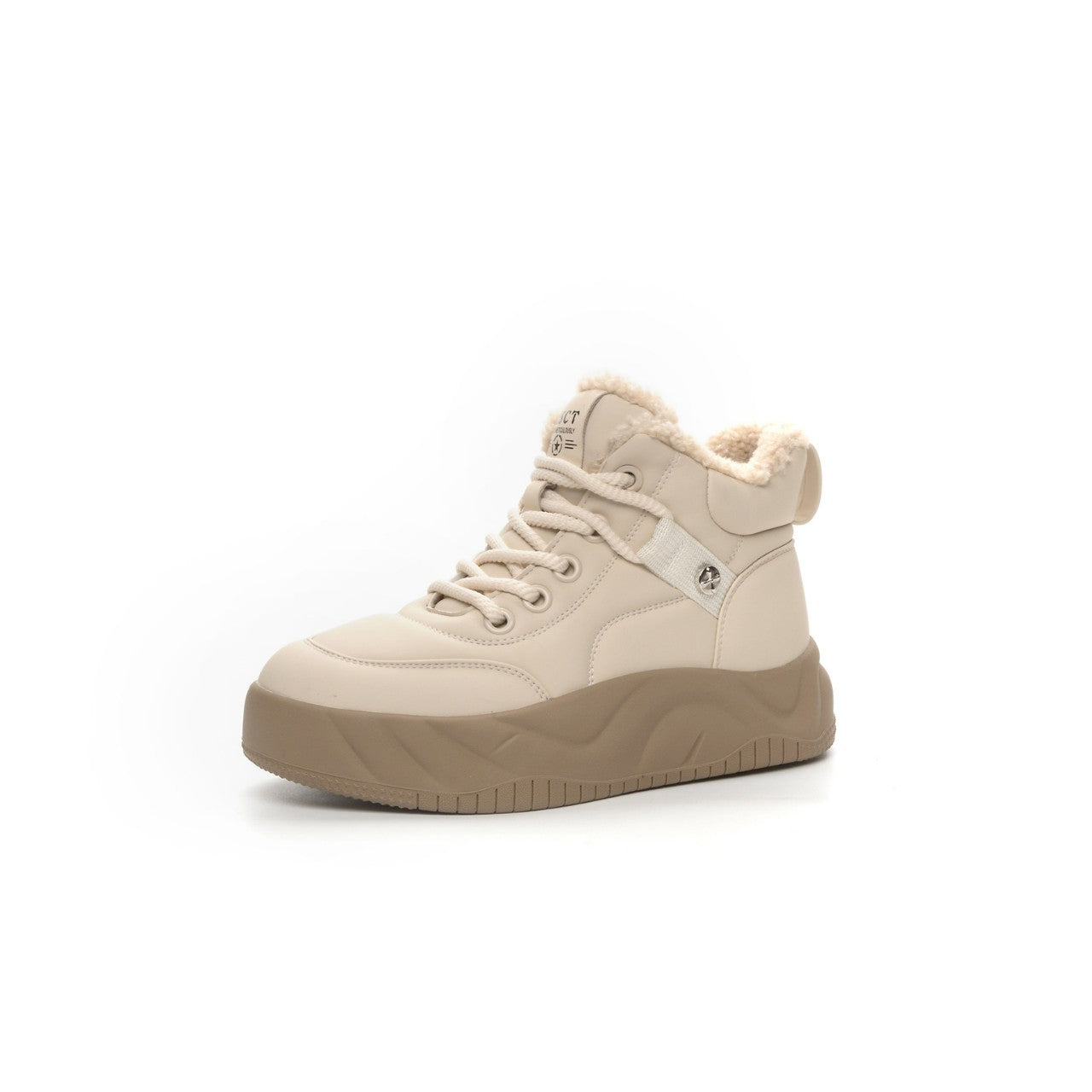 White Bread Thick Lamb Wool Trendy Casual Shoes