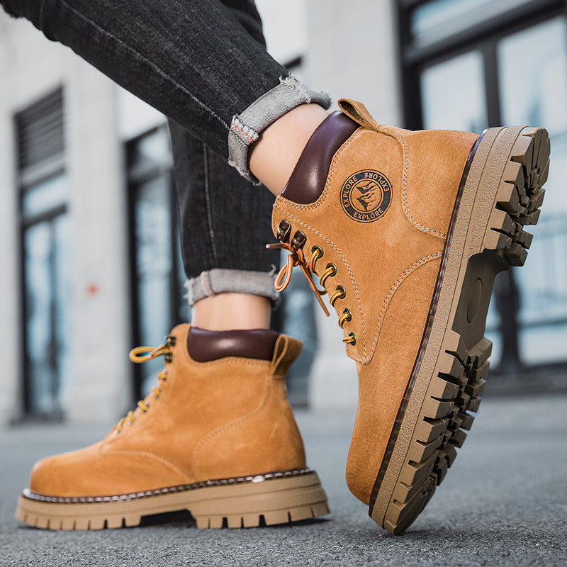 Men's Harbin Travel Couple Martin Soft Real Boots