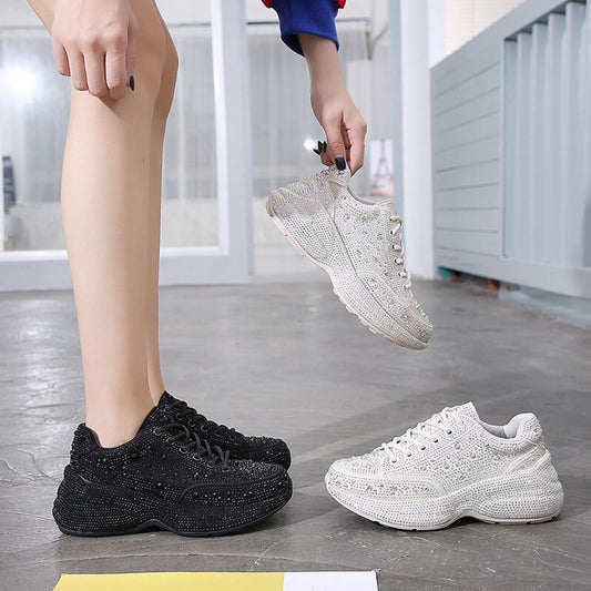 Women's Top Dad Fashionable Thick Bottom High Sneakers