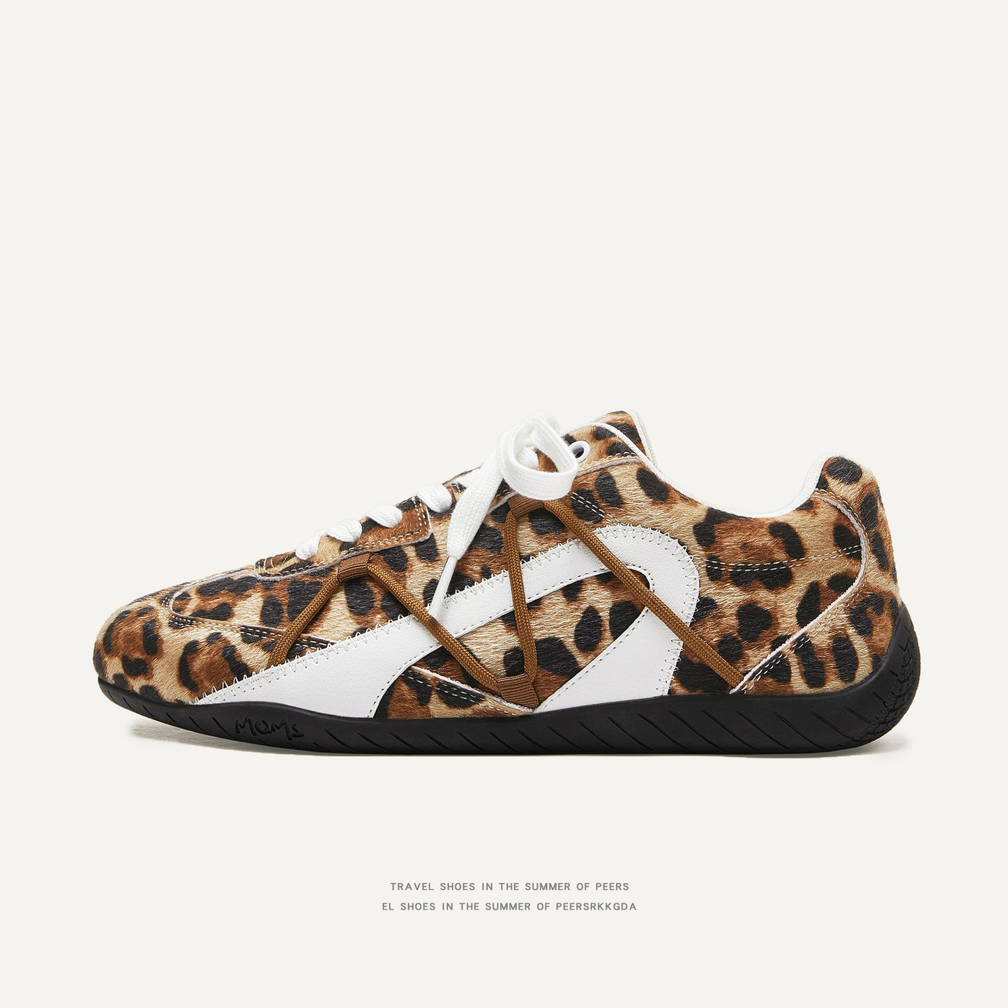 Women's & Men's Niche Designer Leopard Print Racing German Sneakers