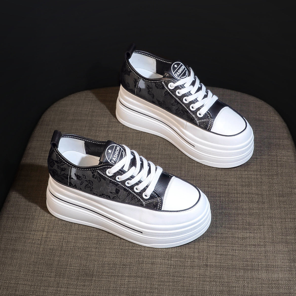 Women's Hidden White Korean Style Thick Bottom Platform Women's Casual Shoes