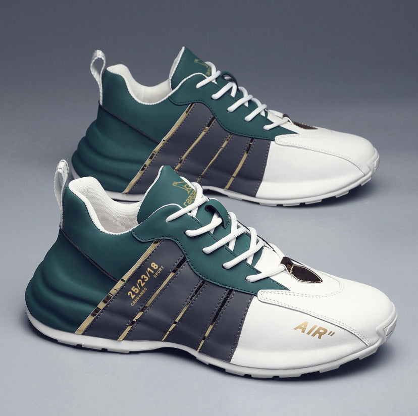 Men's Summer Dad Height Increasing Comfortable Cowhide Soft Men's Casual Shoes