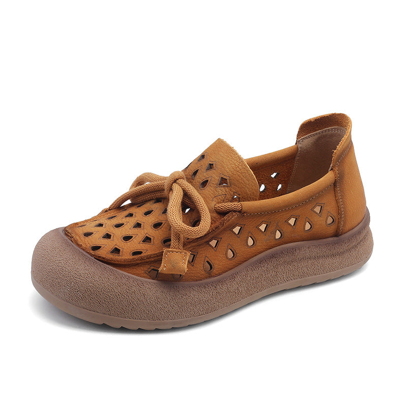 Summer Genuine Simple Style Flat Soft Casual Shoes