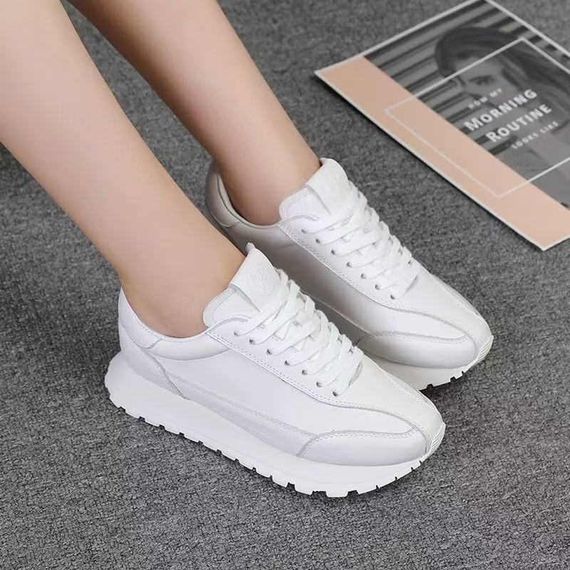 Women's White Korean Sports Breathable Flat Cortez Women's Casual Shoes