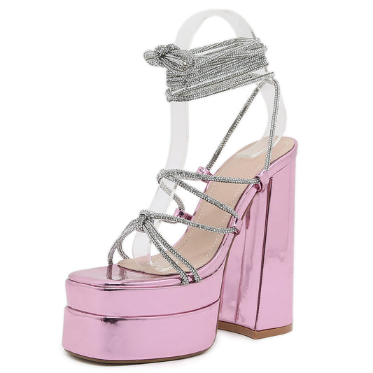 Spring High Roman Platform Catwalk Large Heels