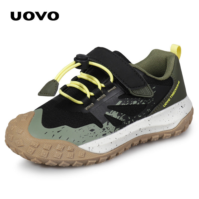 Children's Breathable Outdoor Mountaineering Boy's Soft Bottom Kid's Sneakers