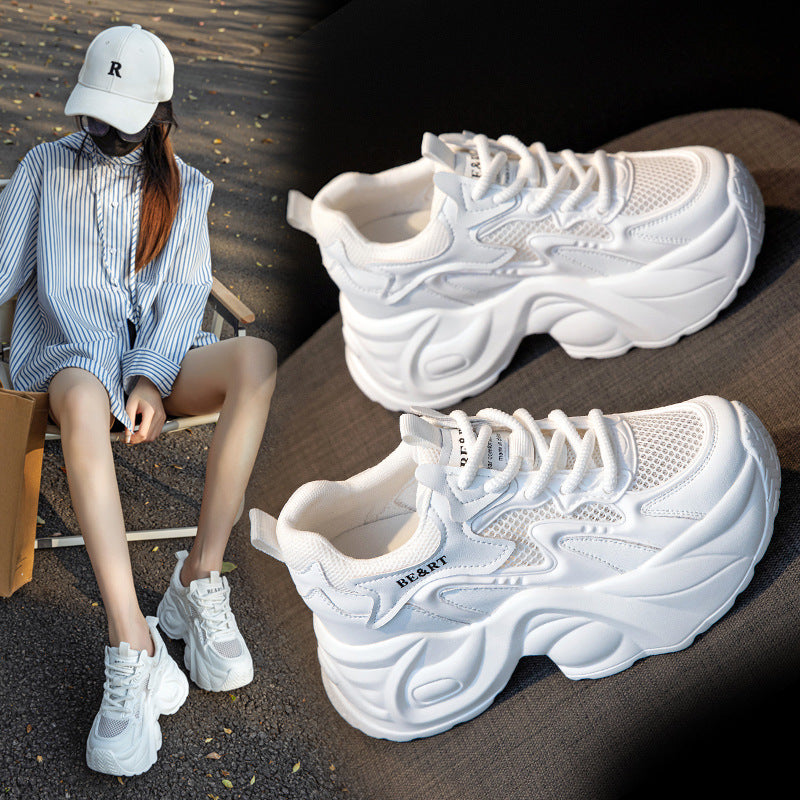 Women's Dad Spring Small Versatile Platform Hidden Heels