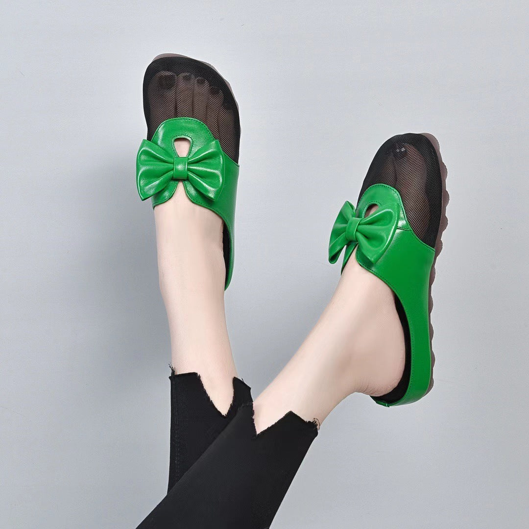 Women's Flat Fashion Outerwear Authentic Toe Box Sandals