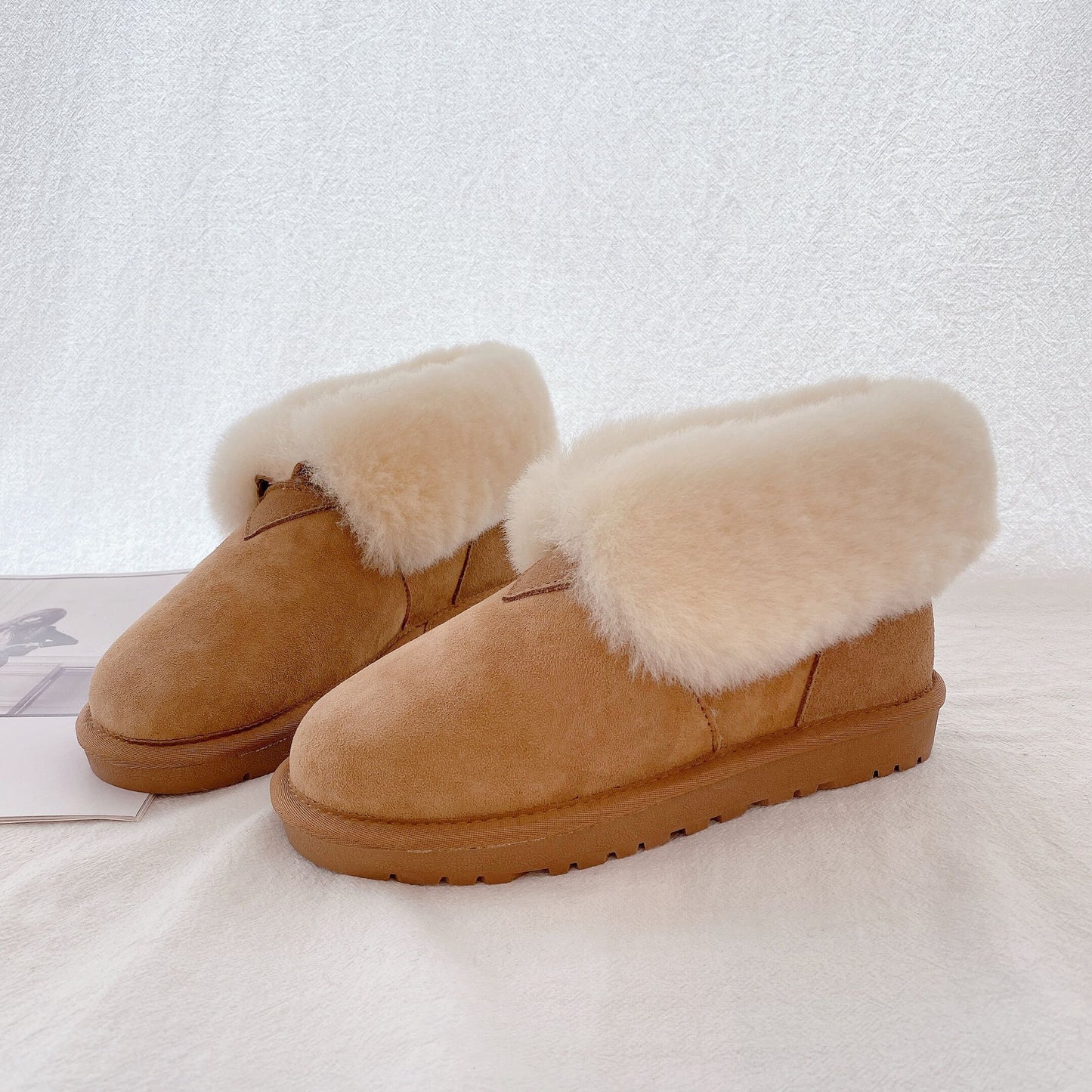Women's Winter Fur Genuine Warm Female Fashion Snow Boots