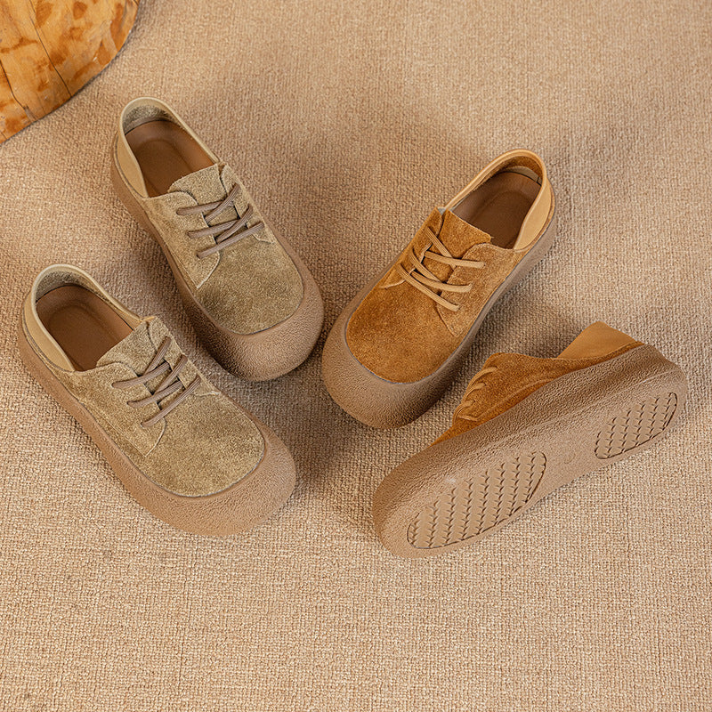 Women's Genuine Two-way Flat Soft Bottom Surface Plus Women's Casual Shoes