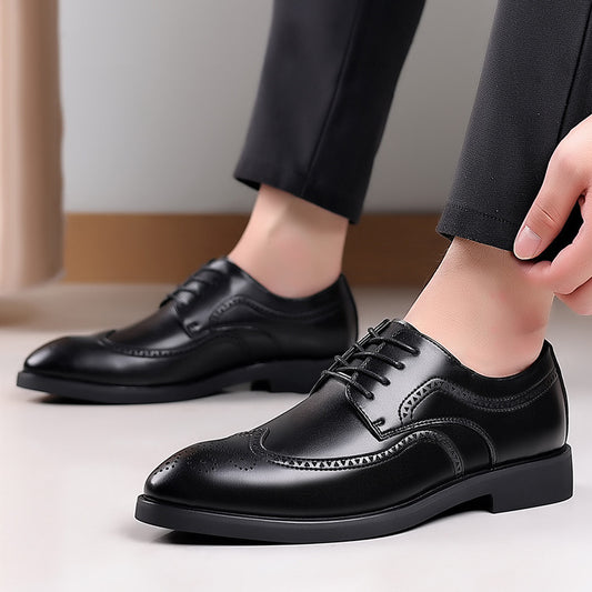 Men's Formal Fashion British Brogue Plus Size Leather Shoes