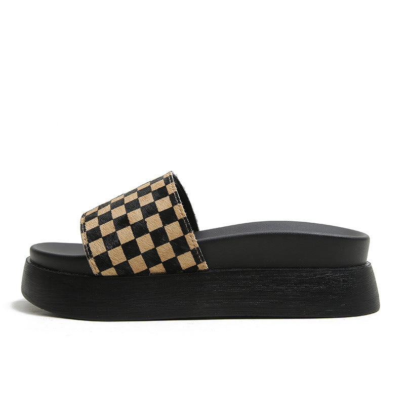 Women's Genuine Platform Summer Outdoor Fashionable Fairy Slippers