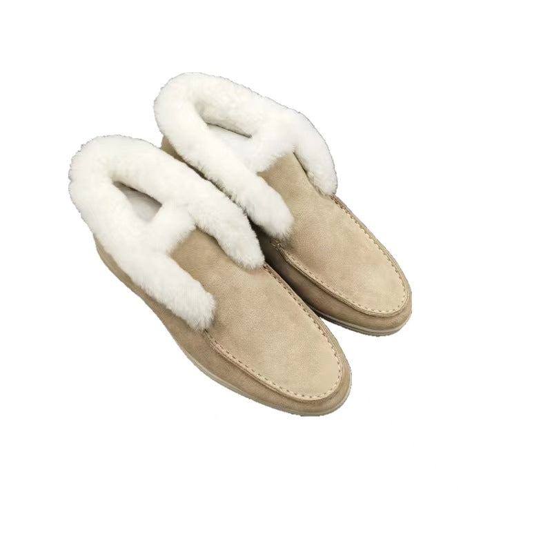 Women's Outer Wear Thick Warm Wool Lining Boots