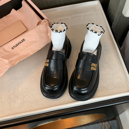 Second Hair Grape Mom Preppy Style Loafers