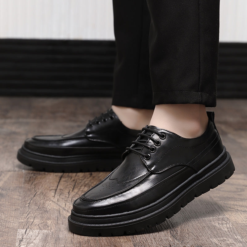 Men's Brogue British Style Fashion Trend Business Leather Shoes