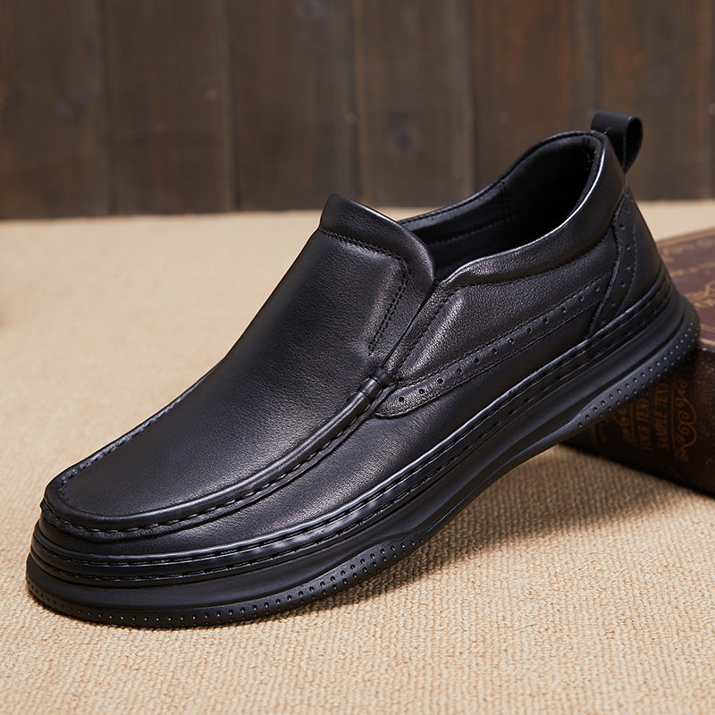 Men's Spring Genuine Thick Bottom Online Comfortable Slip-on Casual Shoes