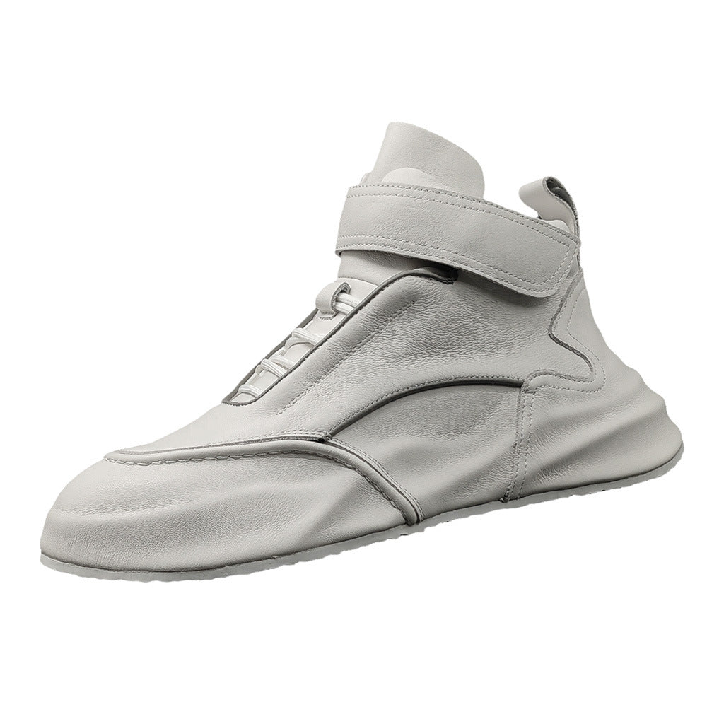 Men's First Layer Cowhide Dad Fashionable Covered Sneakers