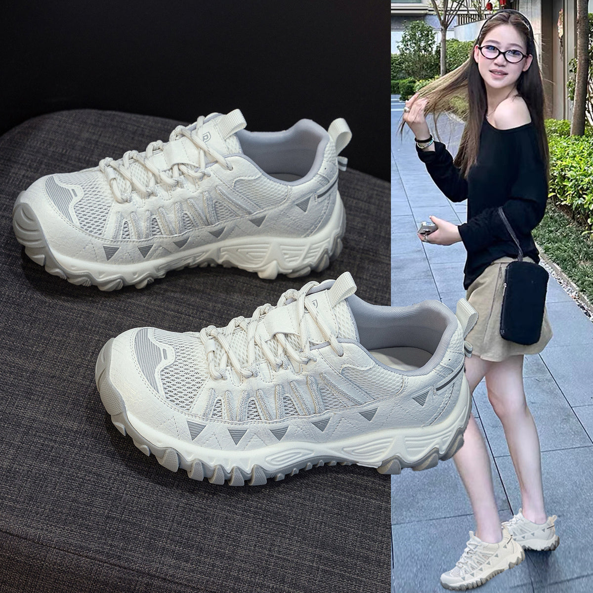 Women's Increasing Small Dad Summer Mesh Breathable Joker Women's Casual Shoes