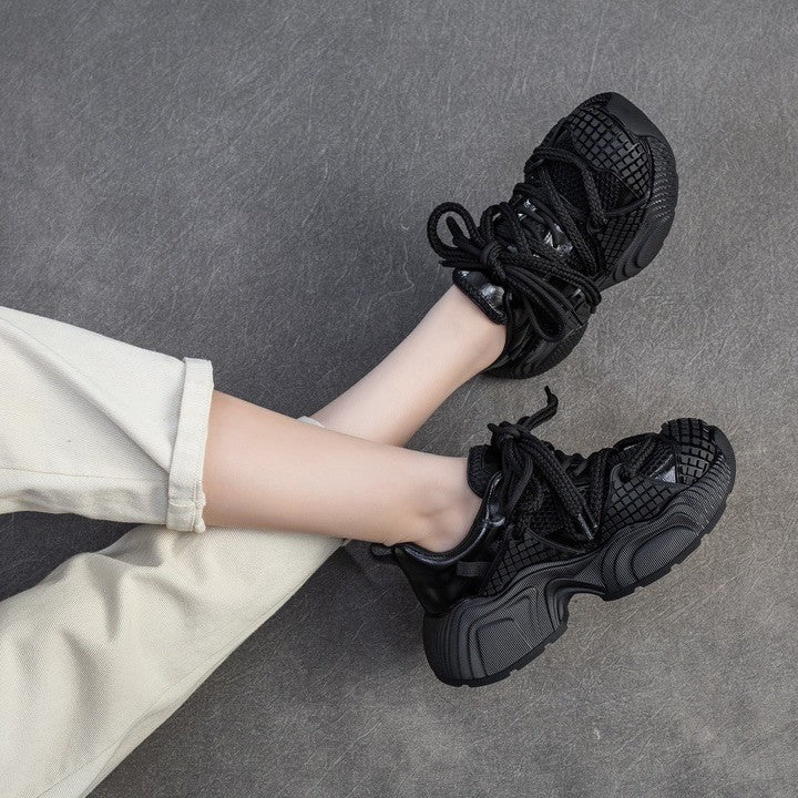 Women's Thick Bottom Dad Spring Breathable Comfortable Sneakers