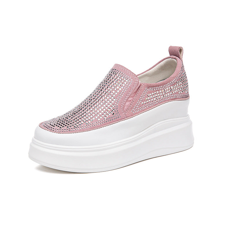 Women's Invisible Elevated Thick Bottom Small Size Loafers