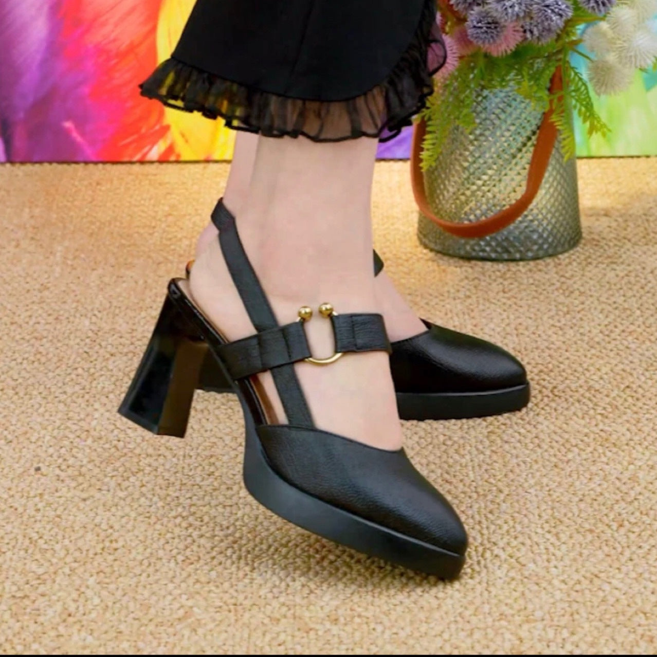 Women's Toe Summer Fairy Style High Chunky Not Tired Heels