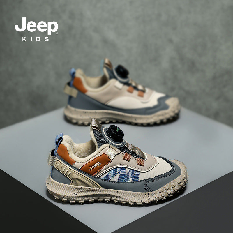 Children's Trendy Pretty Fleece-lined Waterproof Warm Kid's Sneakers