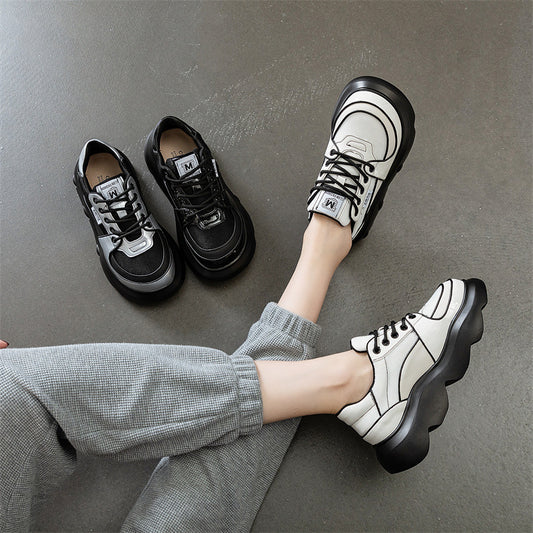 Women's Trendy Platform Dad Muffin Running Casual Shoes