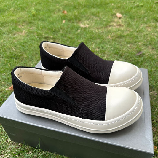Women's & Men's Slip-on Summer Couple Thick Bottom Breathable Canvas Shoes