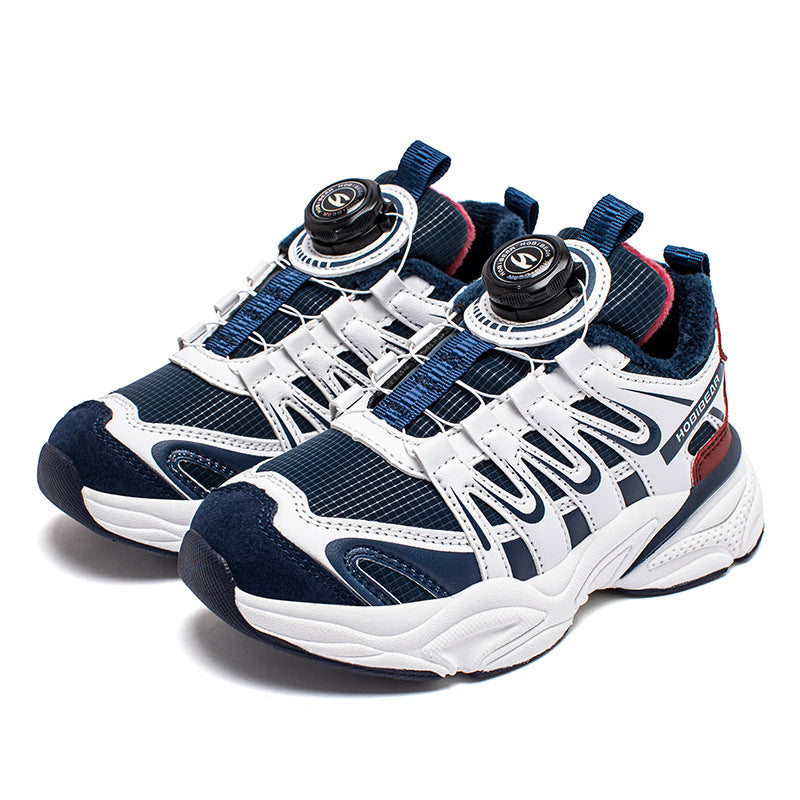 Winter Rotating Buckle Dad Thin Veet Casual Shoes
