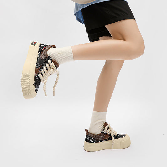 Women's Trendy Breathable Lovers Thick Bottom National Sneakers