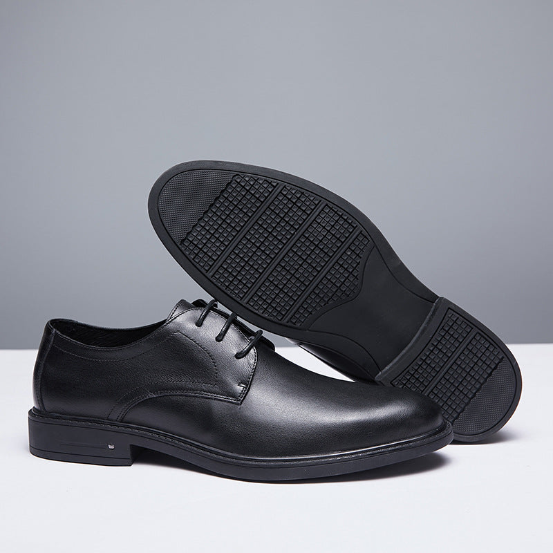 Men's Light Soft Breathable Business Autumn Genuine Leather Shoes