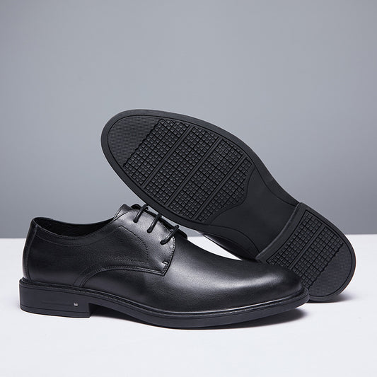 Men's Light Soft Breathable Business Autumn Genuine Leather Shoes