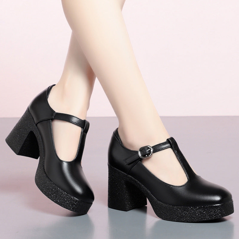 Women's Genuine Cheongsam Catwalk Soft Bottom High Platform Pumps Mother Men's Shoes