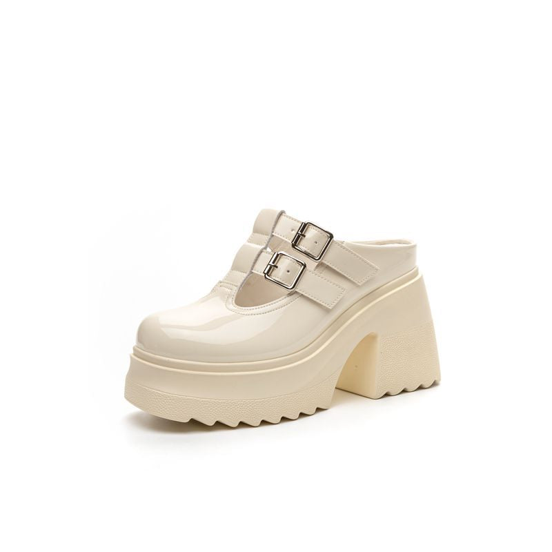 Thick High Platform Low-cut Muffin Bottom Little Heels