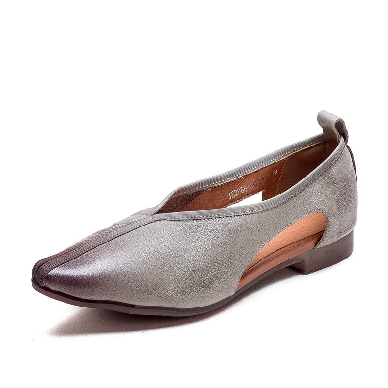Women's Autumn Breathable Stylish Pointed Toe Closed Casual Shoes