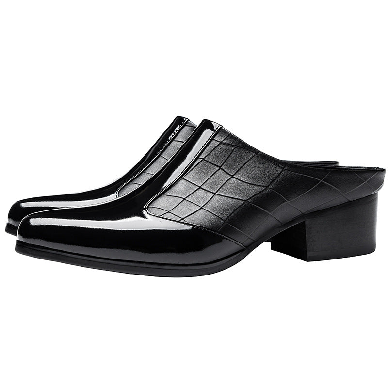 Men's Personalized Trendy Niche Bright Bag Toe Sandals