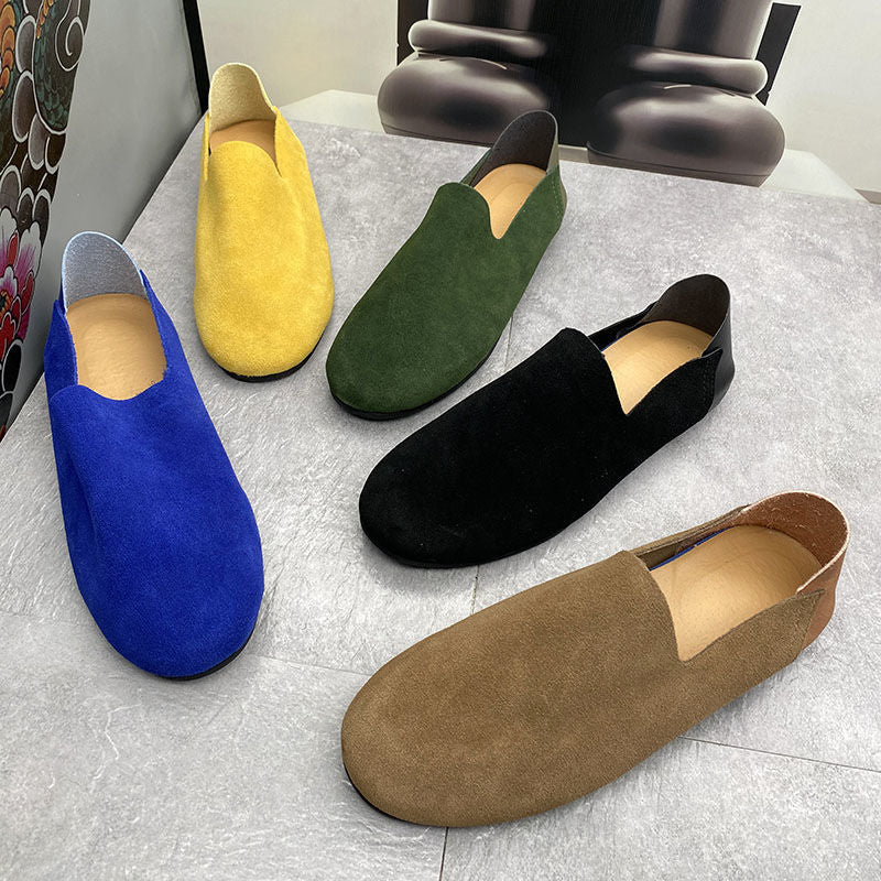 Men's Summer Slip-on Lofter Matte Fashion Leather Shoes