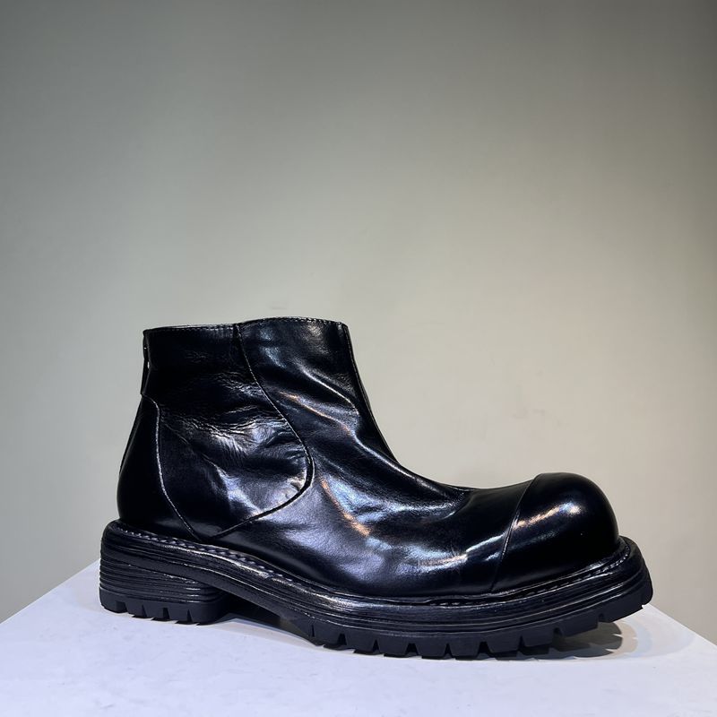 Men's Horse Retro Washed Short Mendoza Chelsea Boots