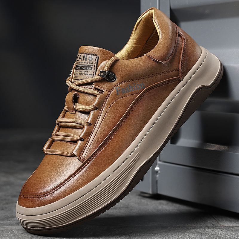 Men's Fashionable Autumn Genuine Sports Board Head Sneakers