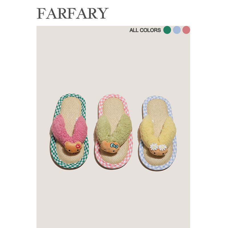 Hello Kitty Cute Couple Summer Home Sandals