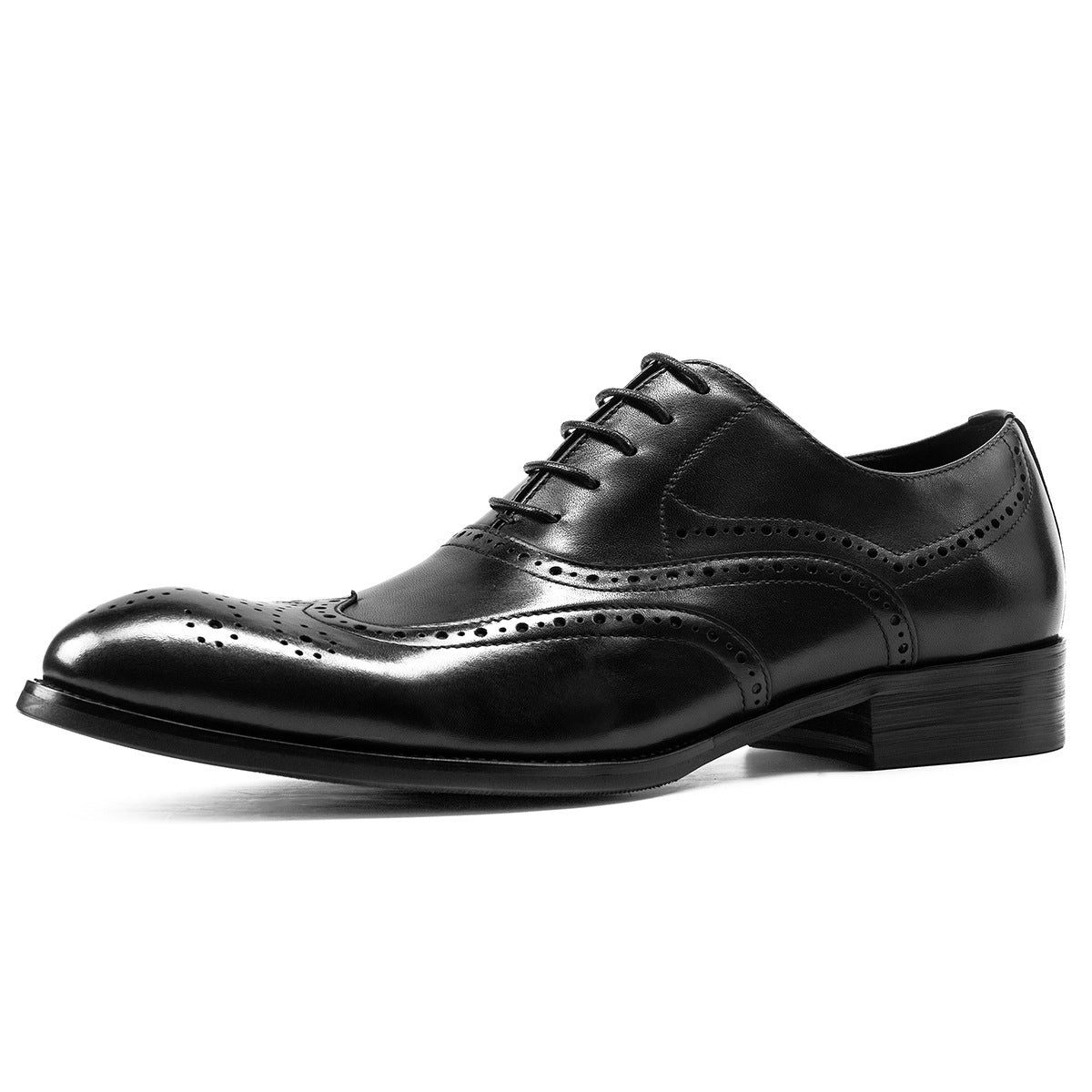 Men's Formal British Business Carved Oxford Brogue Leather Shoes