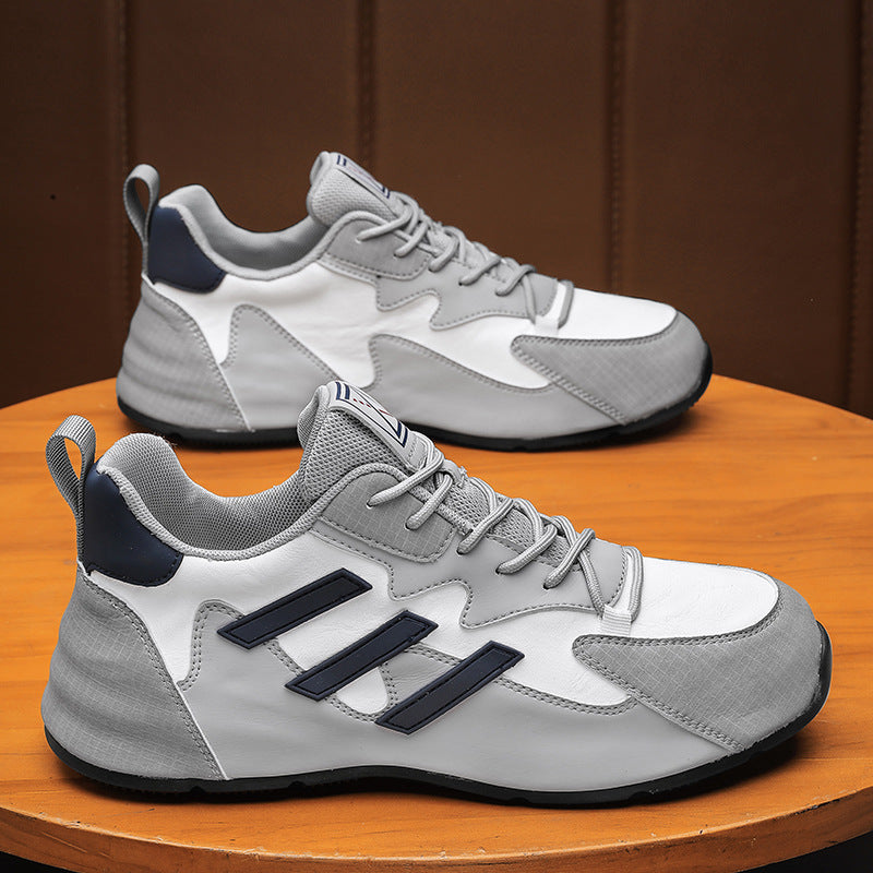 Men's Green Surface Spring Versatile Sports Bag Sole Personality Casual Shoes