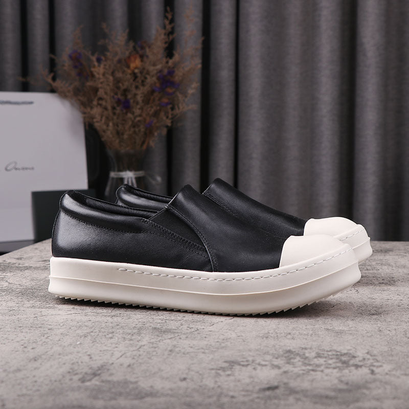 Women's & Men's Slip-on Lofter Pumps Fashionable Thick Bottom Canvas Shoes