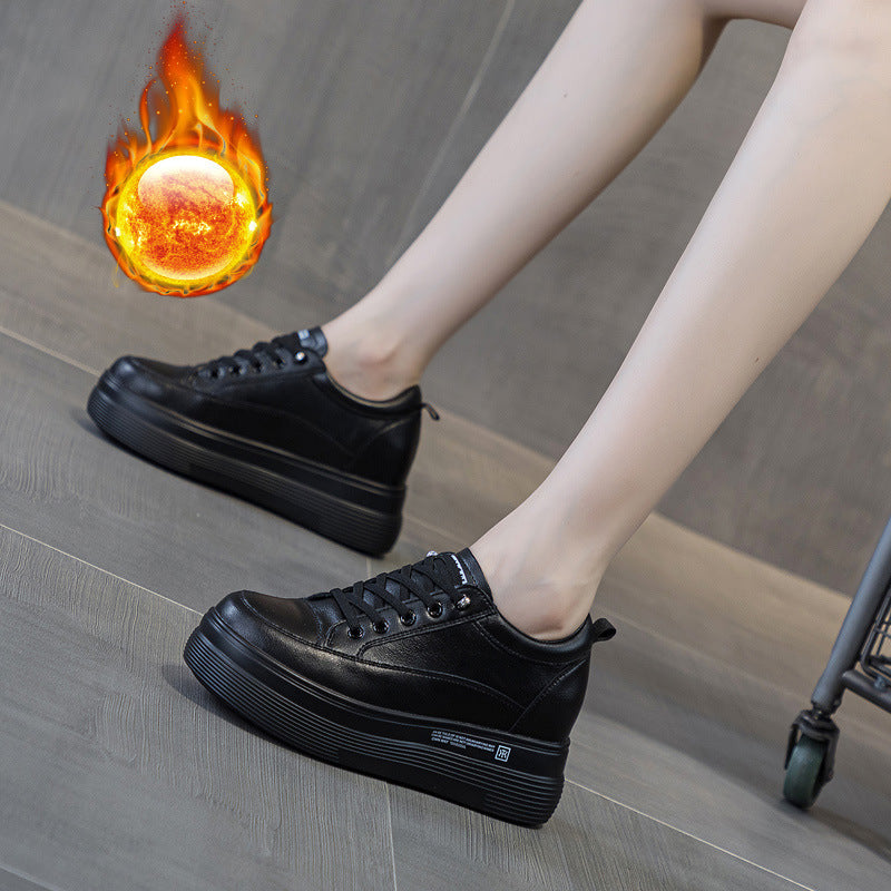 Women's Autumn Pumps Platform Muffin Height Increasing Insole Women's Shoes